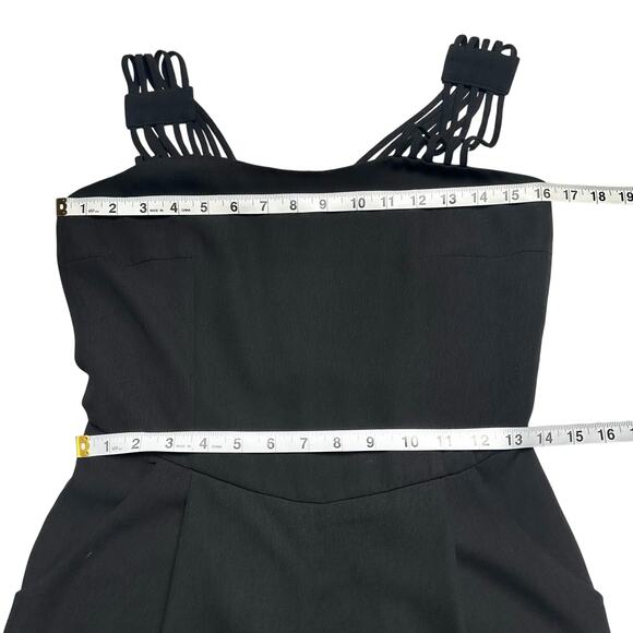 BB Dakota | Women | Melody Black Multi Strap Short Romper - Picture 5 of 12
